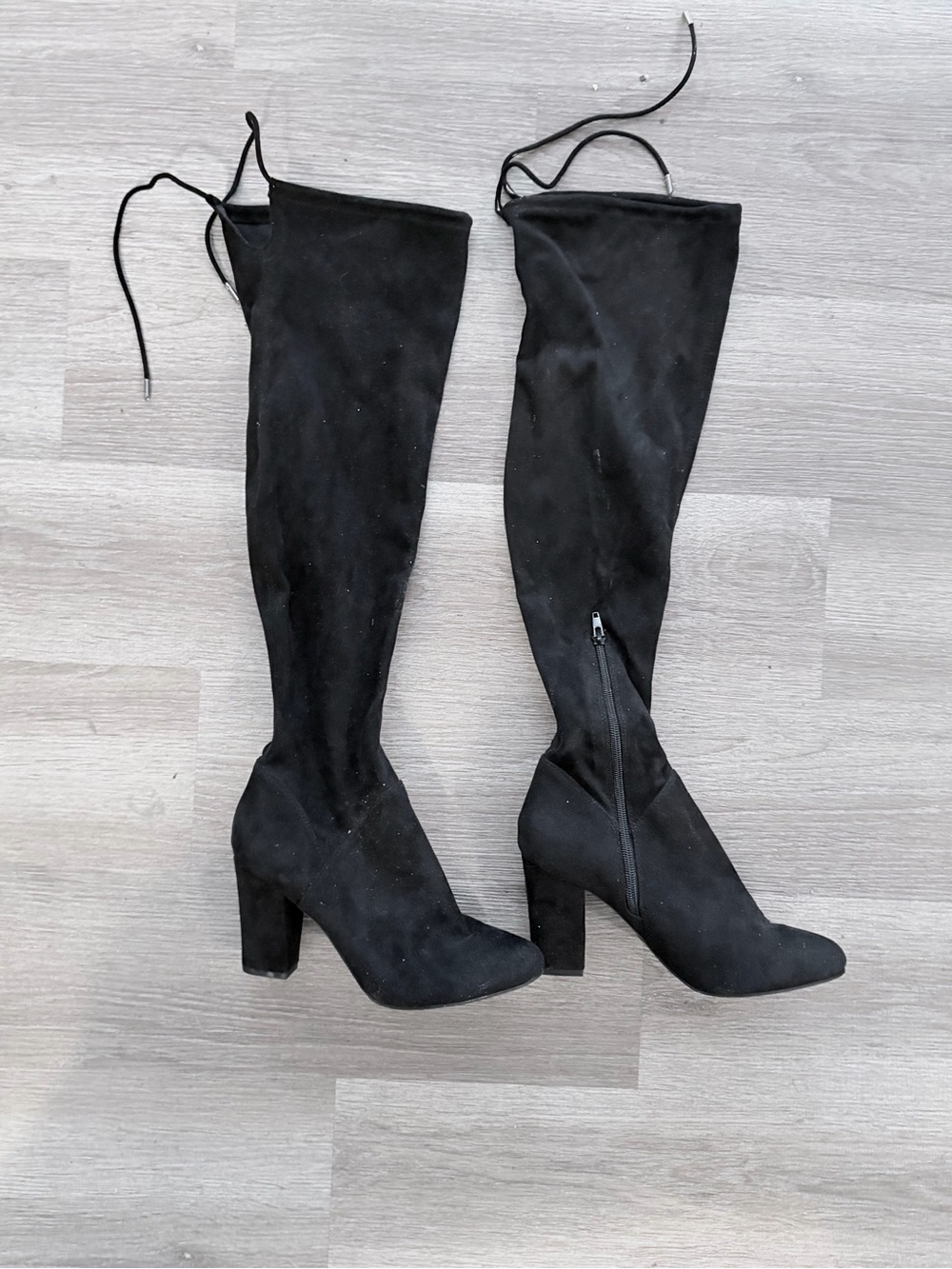 Aldo Women's Black Over-the-Knee Block Heel Boots